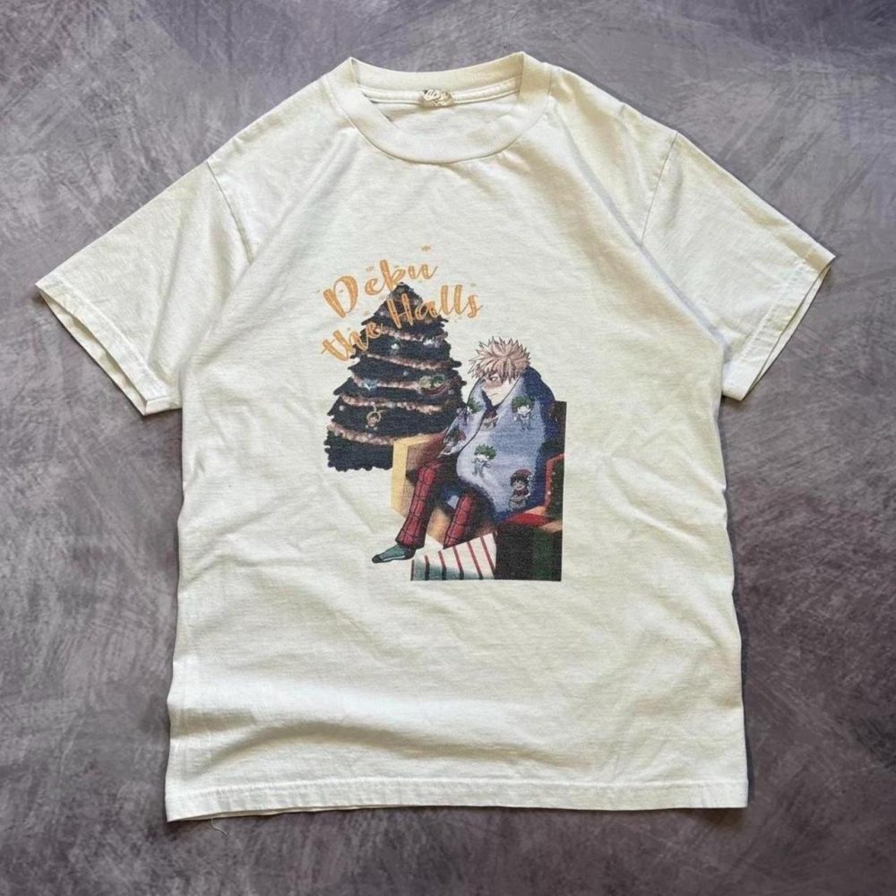 Y2K Anime Jujutsu Yuji Itadori Christmas Graphic Tshirt